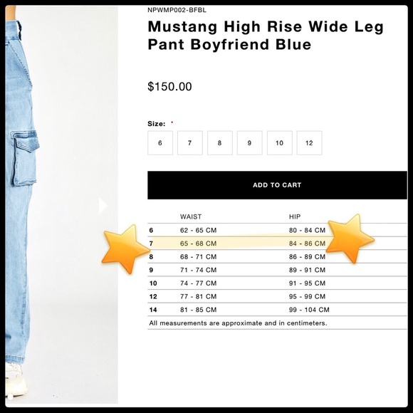 NXP 🐎 Mustang High Waist Cargos NWT - Picture 4 of 4